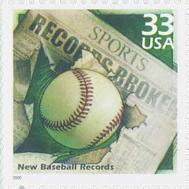 3191a - 2000 33c Celebrate the Century - 1990s: New Baseball