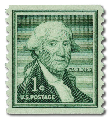 5¢ U.S. POSTAGE ジョージ・ワシントン 使用済み切手 George Washington 5 cent Blue Rare stamp 1962 United States