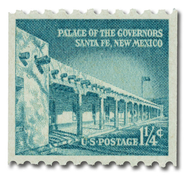 1054A - 1960 1 1/4c Liberty Series: Palace of Governors, Coil
