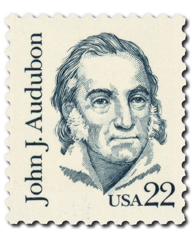 1863 - 1985 22c Great Americans Series: John J. Audubon - Mystic