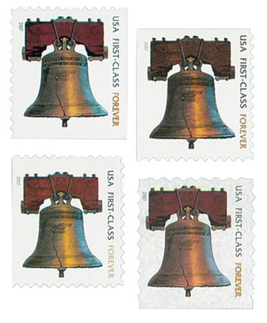 4125-28 - 2007-09 41c First-Class Forever Stamps: Liberty Bell