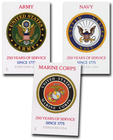 Da Stamp DA - 3 Military Imperf Stamps - Mystic Stamp Company