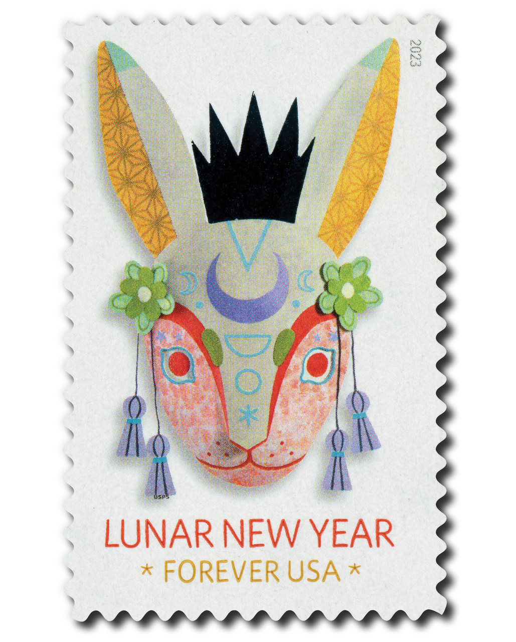 5744 - 2023 First-Class Forever Stamp - Lunar New Year: Year of the Rabbit