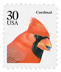 2480 - 1991 30c Flora & Fauna Series: Cardinal