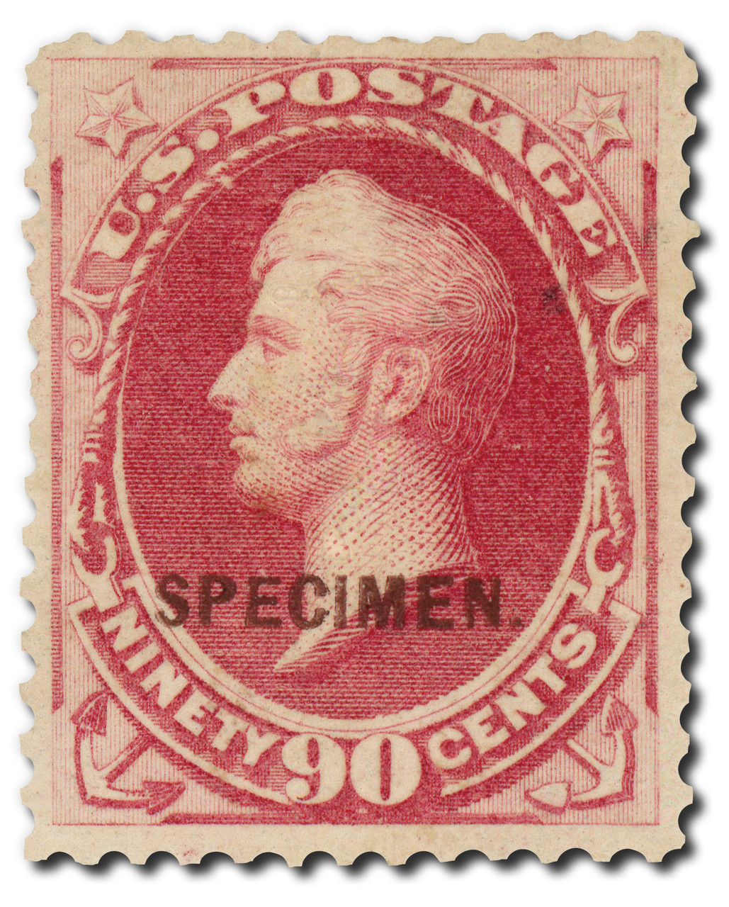 191SD - 1879 90c Oliver H. Perry, Carmine, Specimen Type D