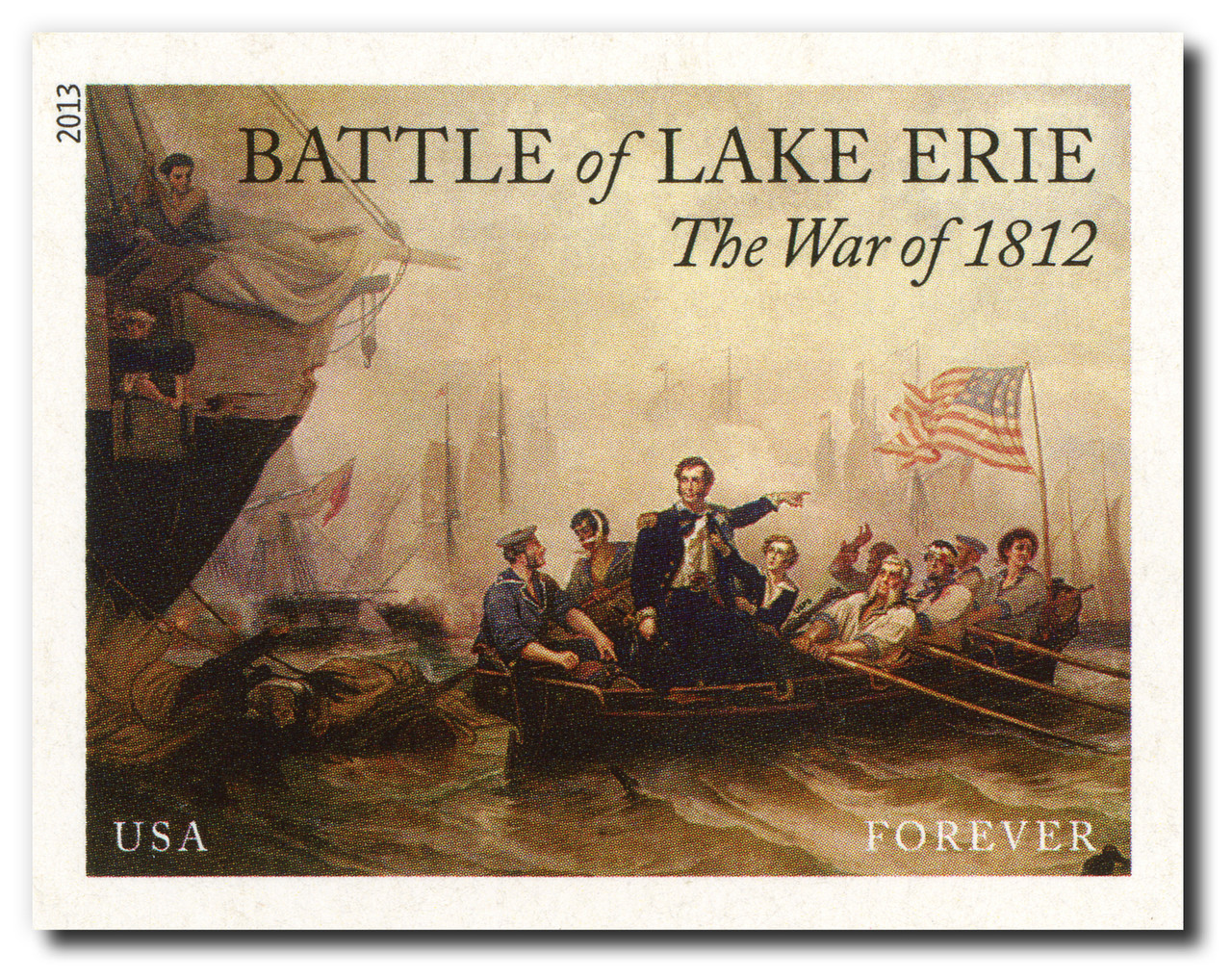 4805a - 2013 First-Class Forever Stamp - The War of 1812: Battle of Lake Erie, Imperforate