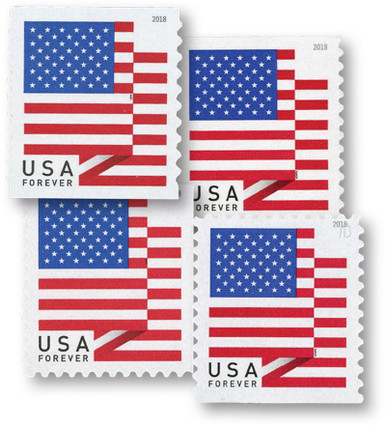 5260-63 - 2018 U.S. Flag, set of 4 stamps - Mystic Stamp Company