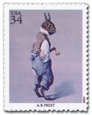 3502g - 2001 34c American Illustrator: A.B. Frost - Mystic Stamp