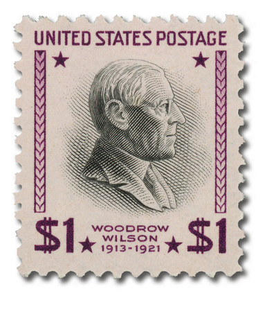 832 - 1938 $1 Woodrow Wilson, Purple & Black - Mystic Stamp Company