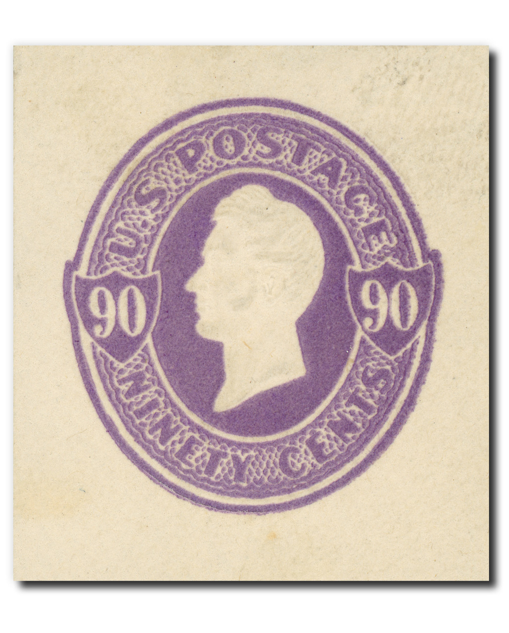 U342 - 1887-94 90 Oliver H. Perry, Purple, Stamped Envelope