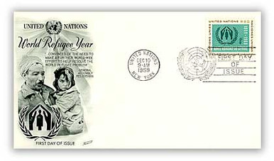 8A76 - 1959 8c World Refugee Year - Mystic Stamp Company
