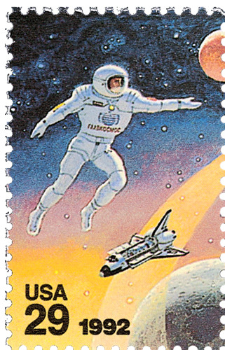空母ホーーネット！　浸水記念封筒 2631 - 1992 29c Space Accomplishments: Soviet Cosmonaut - Mystic