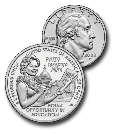 【mootie】QED Silver Anniversary XT2m2本 CNAW12D - 2024 American Women Quarters Program - Patsy Takemoto