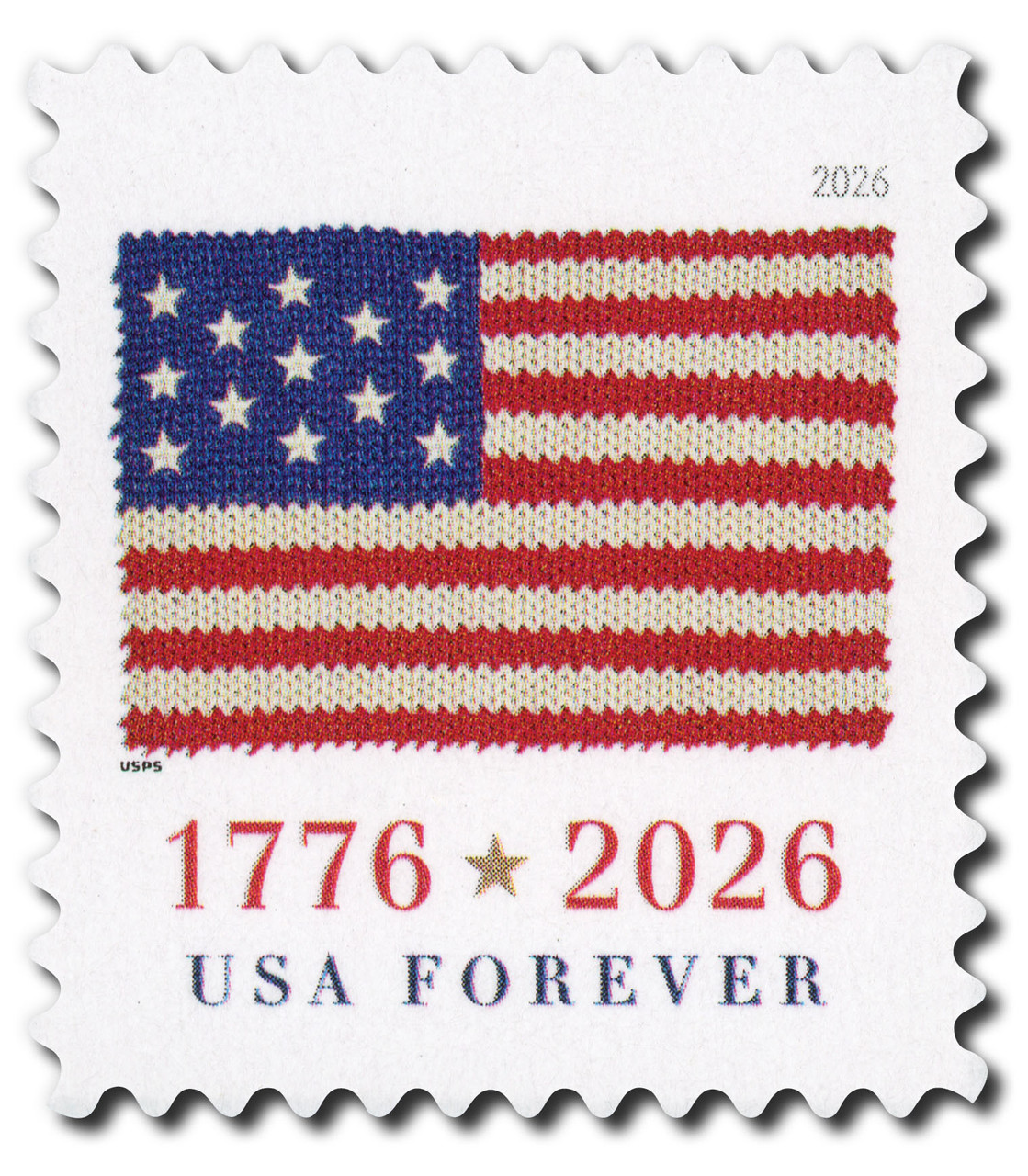 NW2627 - 2026 First-Class Forever Stamp - Flag (BCA Sheet Stamp)
