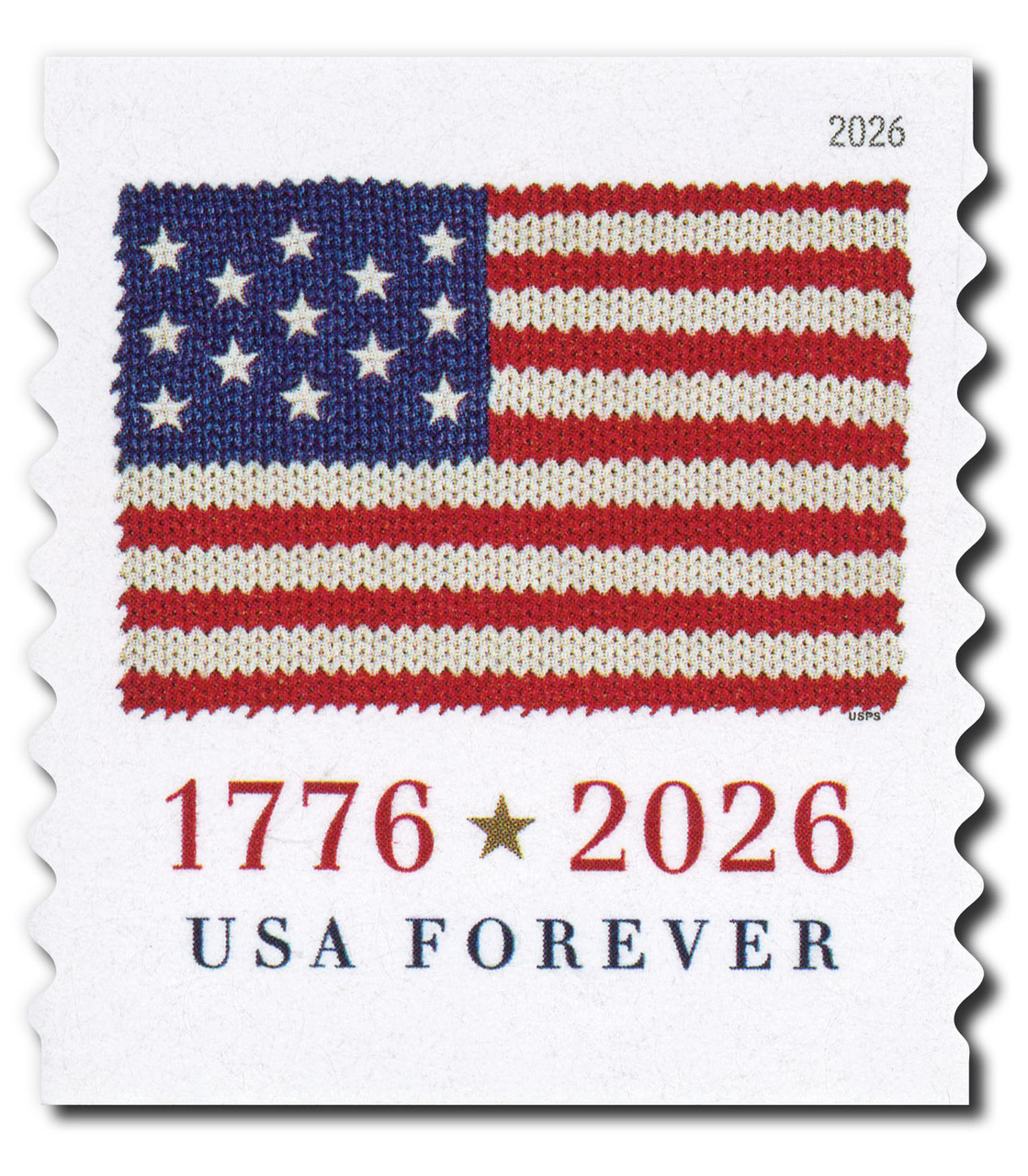 NW2630 - 2026 First-Class Forever Stamp - Flag (APU Coil Stamp)