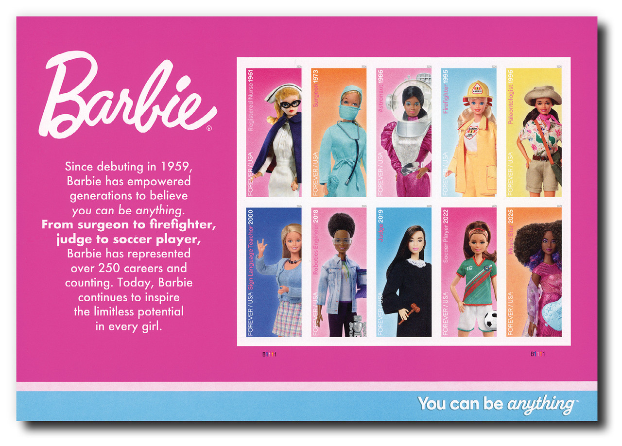 NW2635 - 2026 First-Class Forever Stamp, Barbie