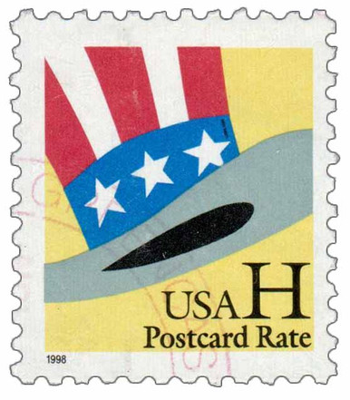 USPS UN 切手 1998年アンクル・サムの「H」プライムレート 匿名配送 USA-3269v__60688.1738102636.