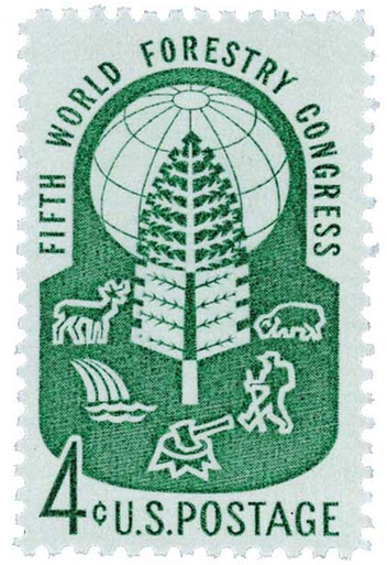 1156 - 1960 4c World Forestry Congress - Mystic Stamp Company