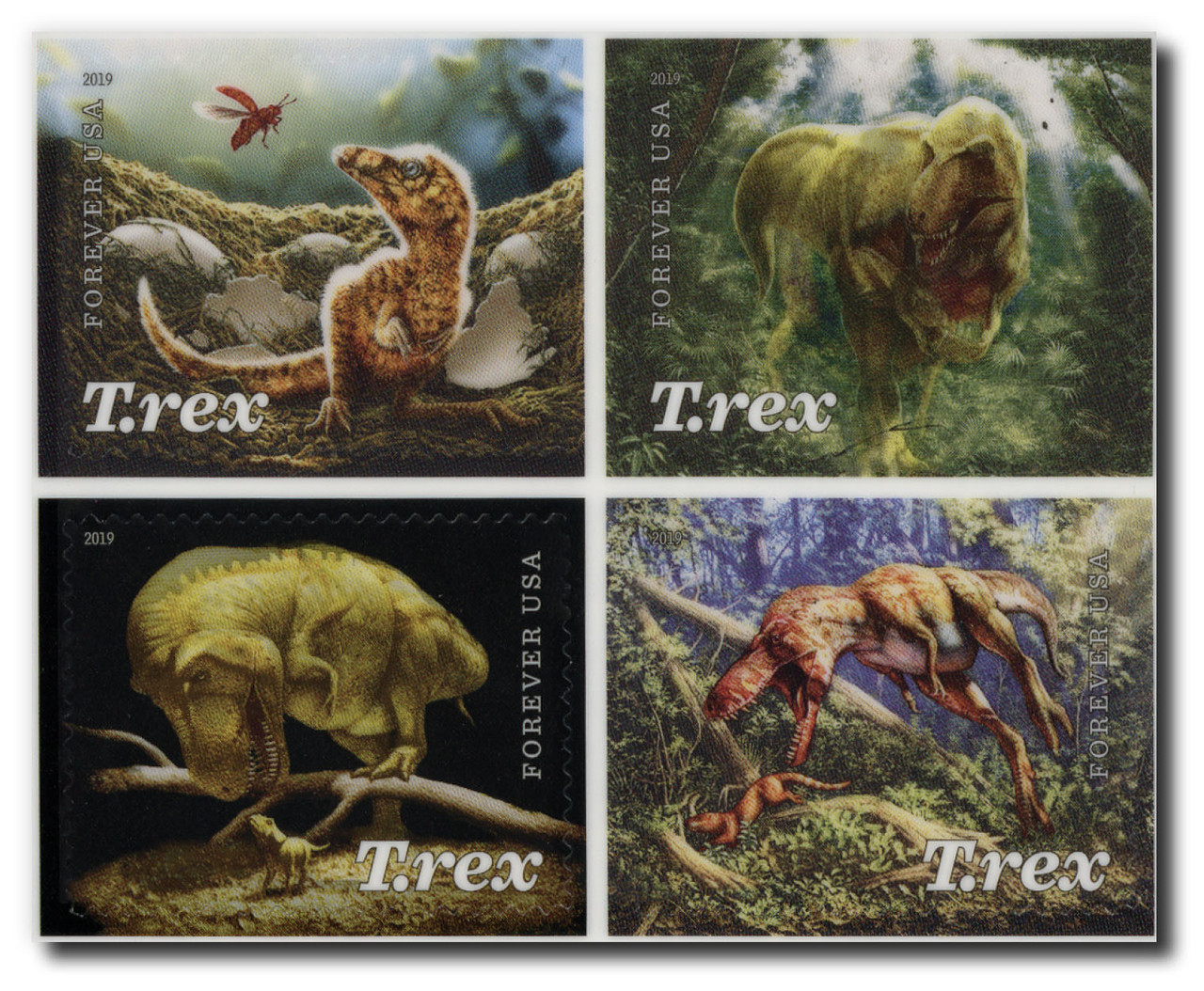 5410-13 - 2019 First-Class Forever Stamps - Tyrannosaurus Rex