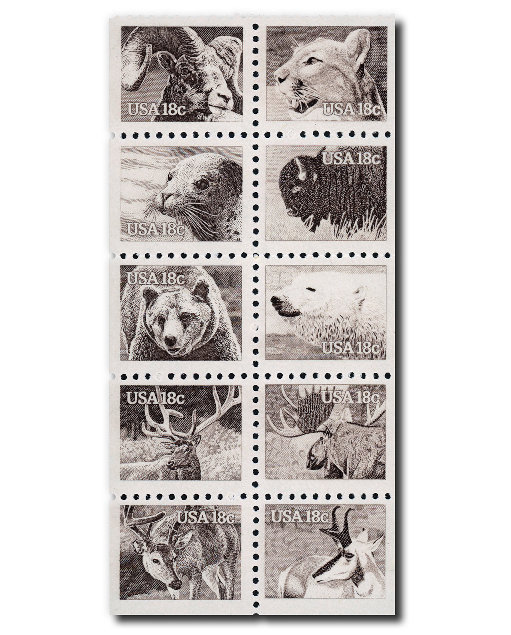 1880-89 - 1981 18c Wildlife of America