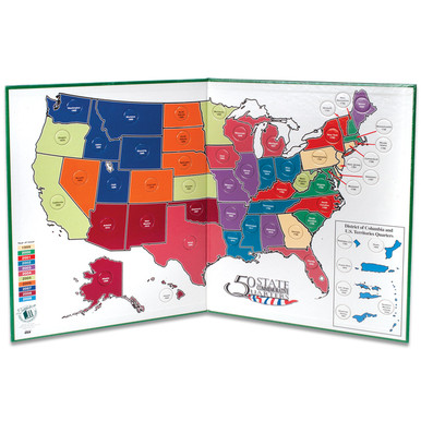 CNS46 - 1999-2009 United States Coin Map - Mystic Stamp Company