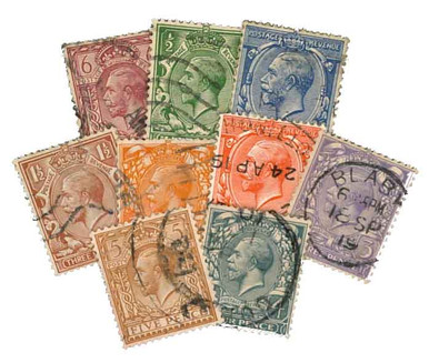こ*こ様  EST. ENGLAND 1759 159-67 - 1912-13 Great Britain, King George V - Mystic Stamp Company