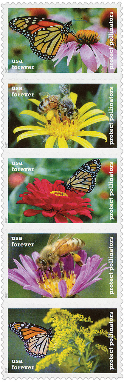 5228-32 - 2017 First-Class Forever Stamp - Protect Pollinators