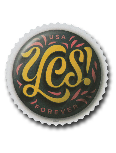 切手35007 5927 - 2024 First-Class Forever Stamp - Pinback Buttons: Yes