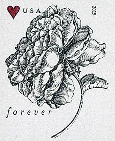 4959a - 2015 First-Class Forever Stamp - Imperforate Wedding  display picture 1