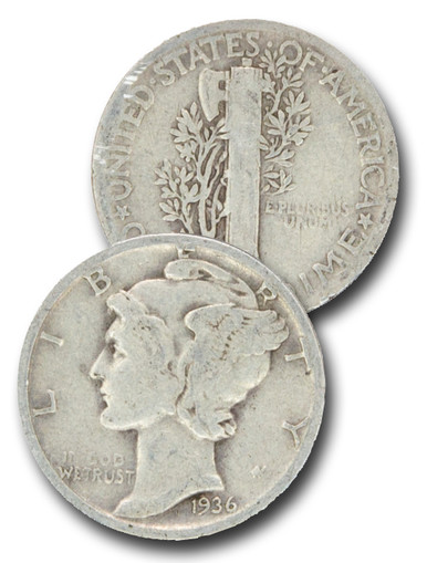 CD-936D - 1936-D Mercury Dime - Mystic Stamp Company