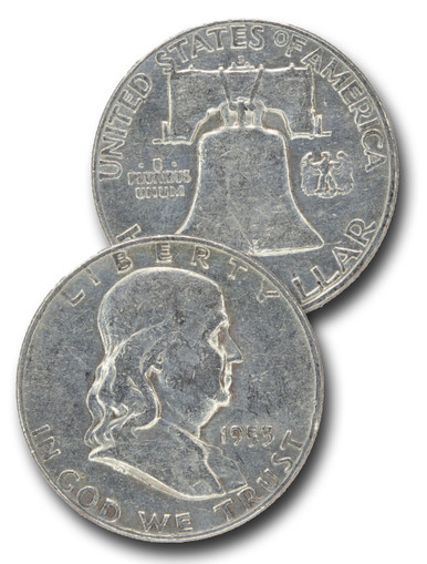CH-953D - 1953-D Benjamin Franklin Half Dollar - Mystic Stamp Company