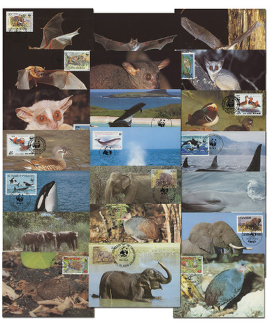 AC496 - World Wildlife Fund Collection of 22 First Day of Issue