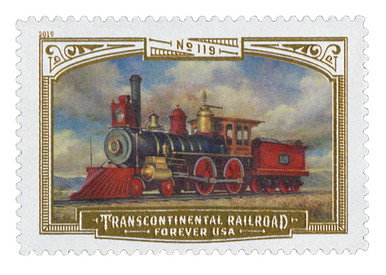 その他 NAGNAGNAG with Wanto US MAIL series 2020 5380 - 2019 First-Class Forever Stamp - Transcontinental Railroad