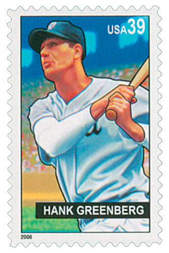 4081 - 2006 39c Baseball Sluggers: Hank Greenberg - Mystic Stamp