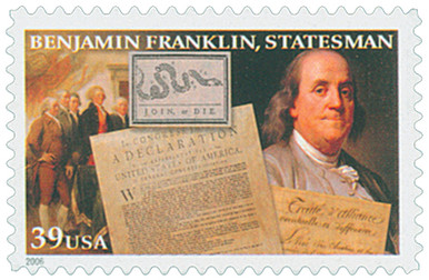 4021 - 2006 39c Benjamin Franklin: Statesman - Mystic Stamp Company