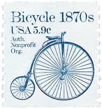1901 - 1982 5.9c Transportation Series: 1870s Bicycle - Mystic