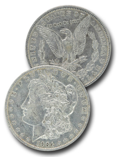 CW-884O - 1884-O Morgan Silver Dollar - Mystic Stamp Company