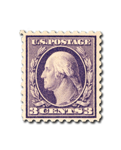 Watermark Single Line 426 - 1914 3c Washington, Deep Violet, Single Line Watermark, Type I ...