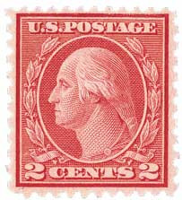saaaaa（感謝）/3 540 - 1919 2c Washington, Carmine Rose, Unwatermarked, Type III
