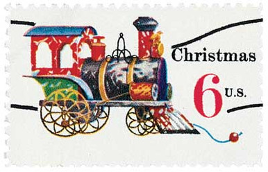 1415a - 1970 6c Christmas Toys, Locomotive, Pre-cancel - Mystic