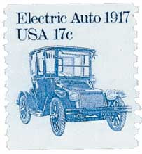 1906 - 1982 17c Transportation Series: 1917 Electric Auto - Mystic