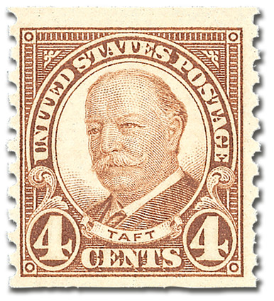 687 - 1930 4c William H. Taft, Brown, Perf. 10 Vertically - Mystic