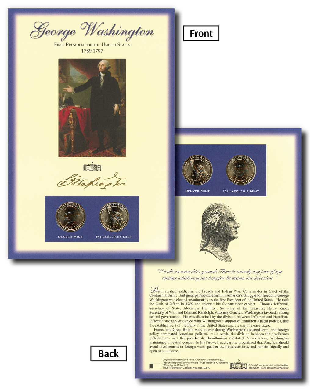 4597885 - 2007 George Washington Pres. Coin Panel