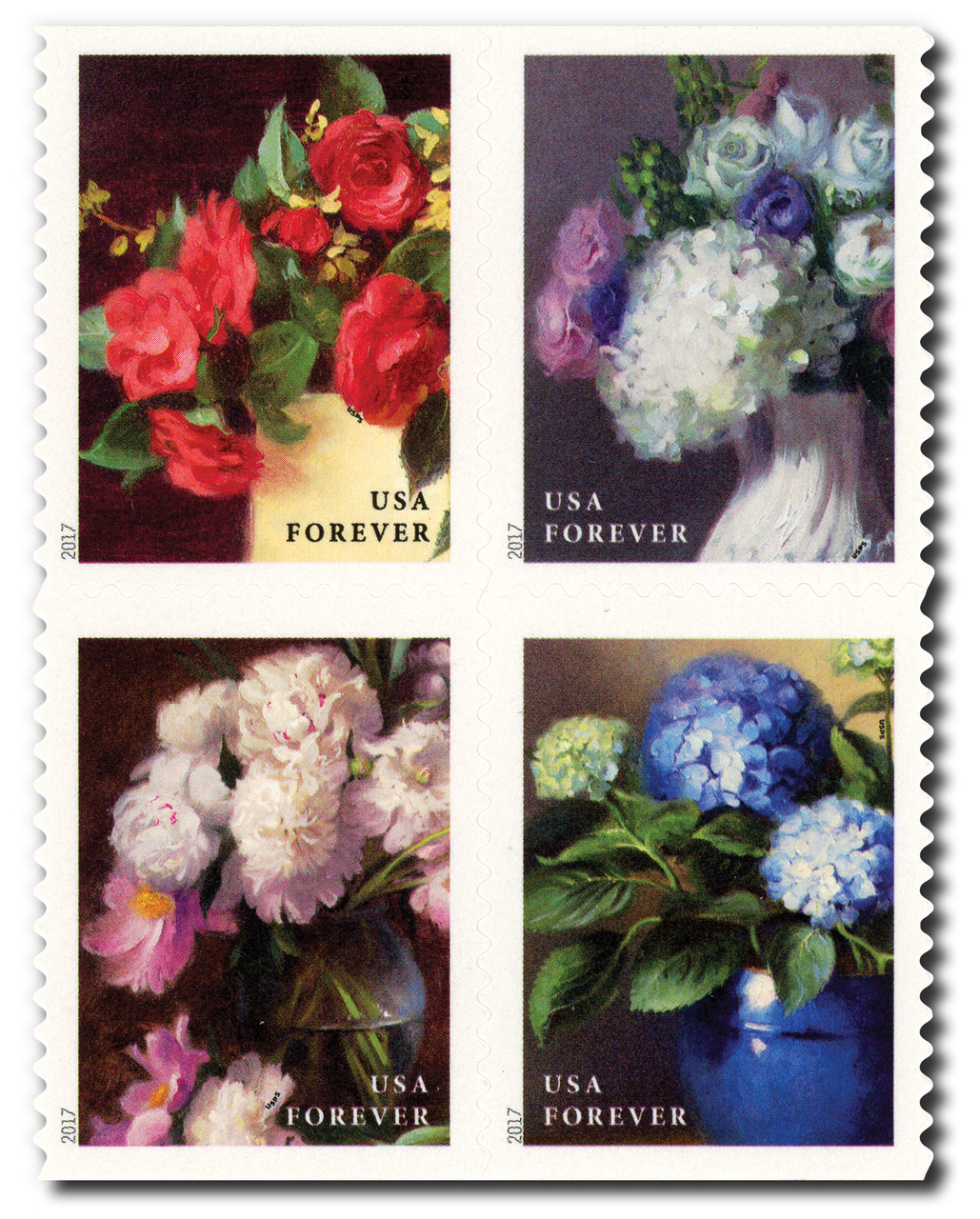 5237-40 - 2017 First-Class Forever Stamp - Flowers from the Garden (booklet)