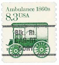stamps 3.1～ 2231 - 1986 8.3c Transportation Series: 1860s Ambulance, Pre