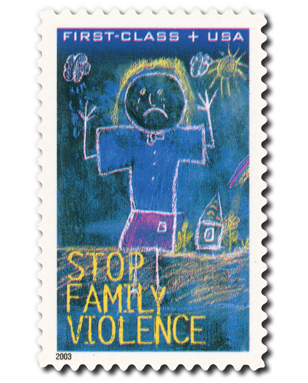 B3 - 2003 Non-Denominated, 37c + 8c Surtax Semipostal, Stop Family Violence
