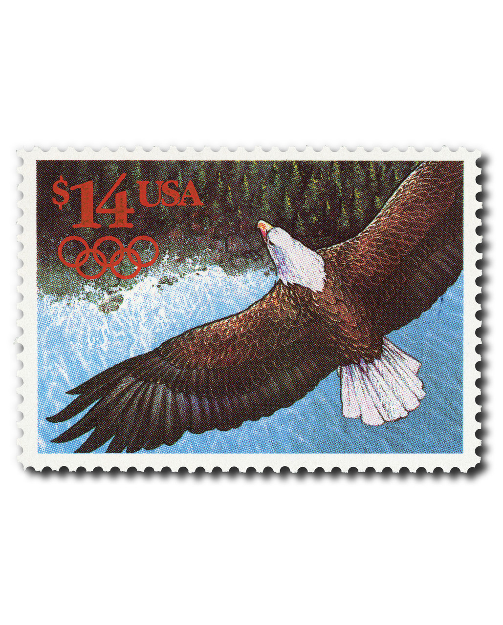2542 - 1991 $14.00 Eagle, International Express Mail