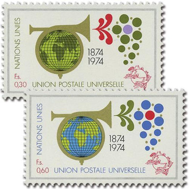 ザ・トレンド 1988 UPU UNG39-40 - 1974 UPU Centenary - Mystic Stamp Company