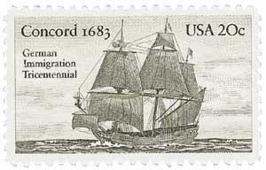 2040 - 1983 20c US & Germany - Mystic Stamp Company