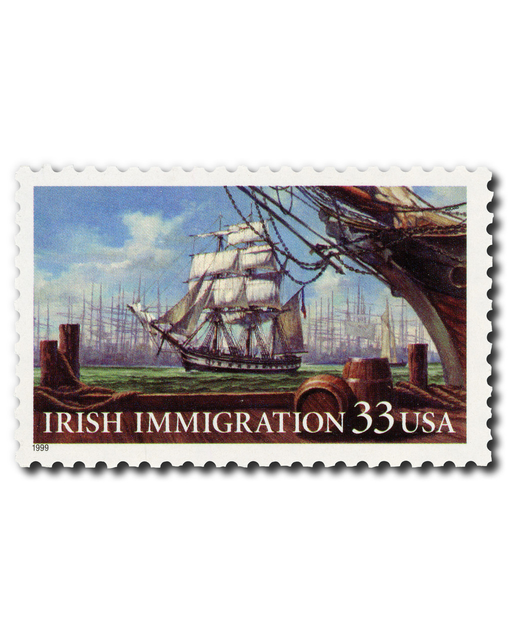 3286 - 1999 33c Irish Immigration